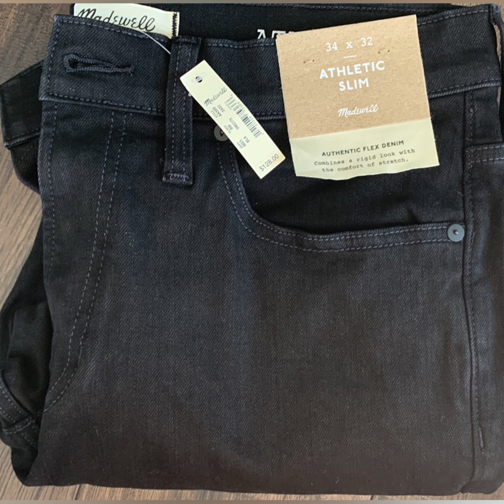 Madewell Athletic Slim Jeans, Mens 34x32, NWT